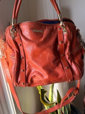 Rebecca Minkoff Burnt Orange Leather Shoulder Bag